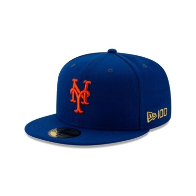 Black New York Mets Hat - New Era MLB Team Color 59FIFTY Fitted Caps USA6178053